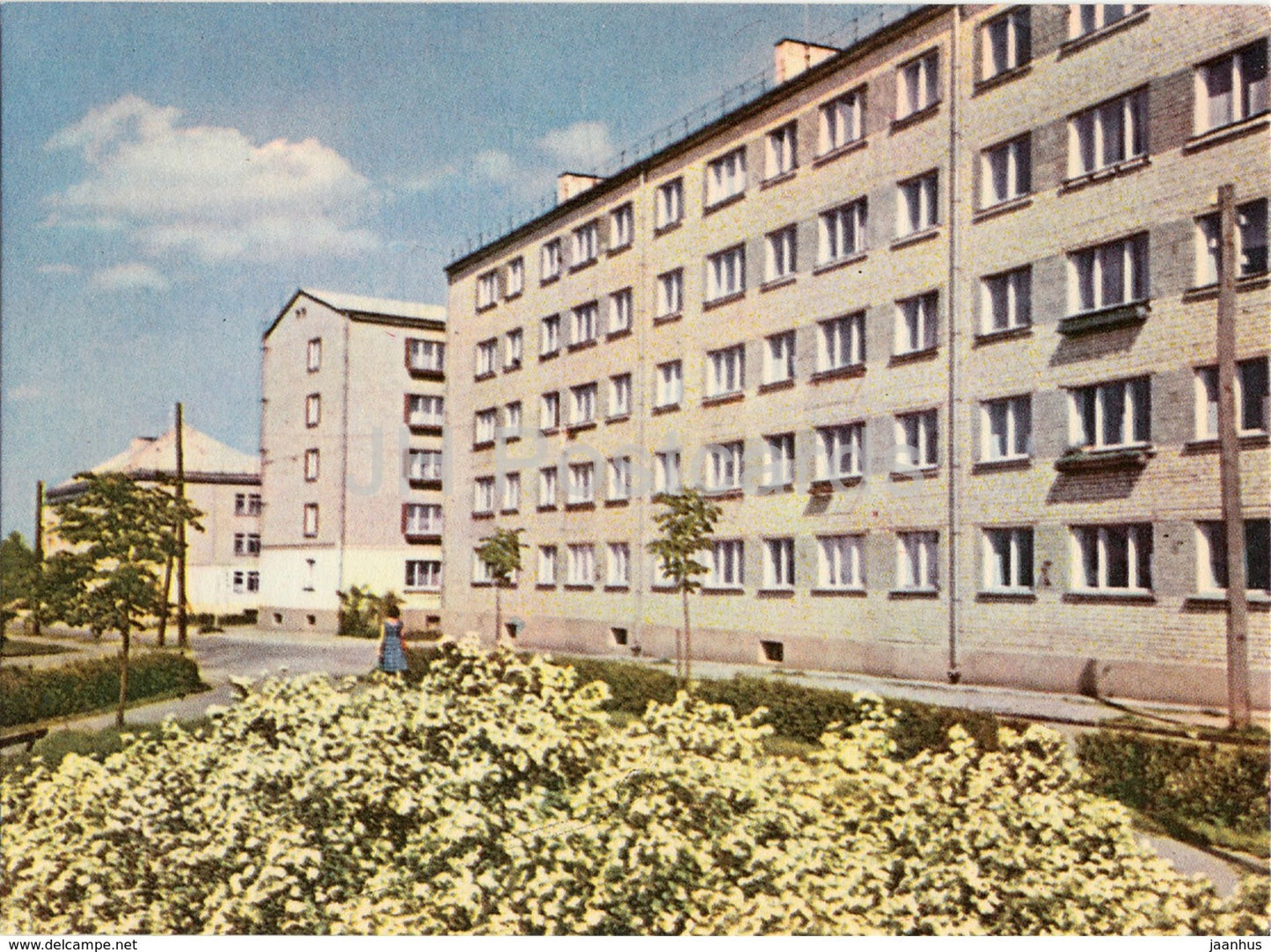 Valmiera - New Houses in the Centre of The Town - old postcard - Latvia USSR - unused - JH Postcards