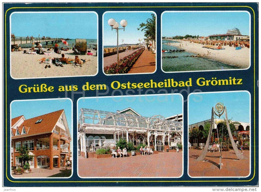 Grüsse aus dem Ostseeheilbad Grömitz - Das Bad an der Sonnenseite - Grö 1048 - Germany - 1994 gelaufen - JH Postcards