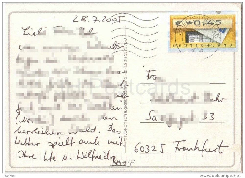 Kroppacher Schweiz , Westerwald - 2005 gelaufen - JH Postcards