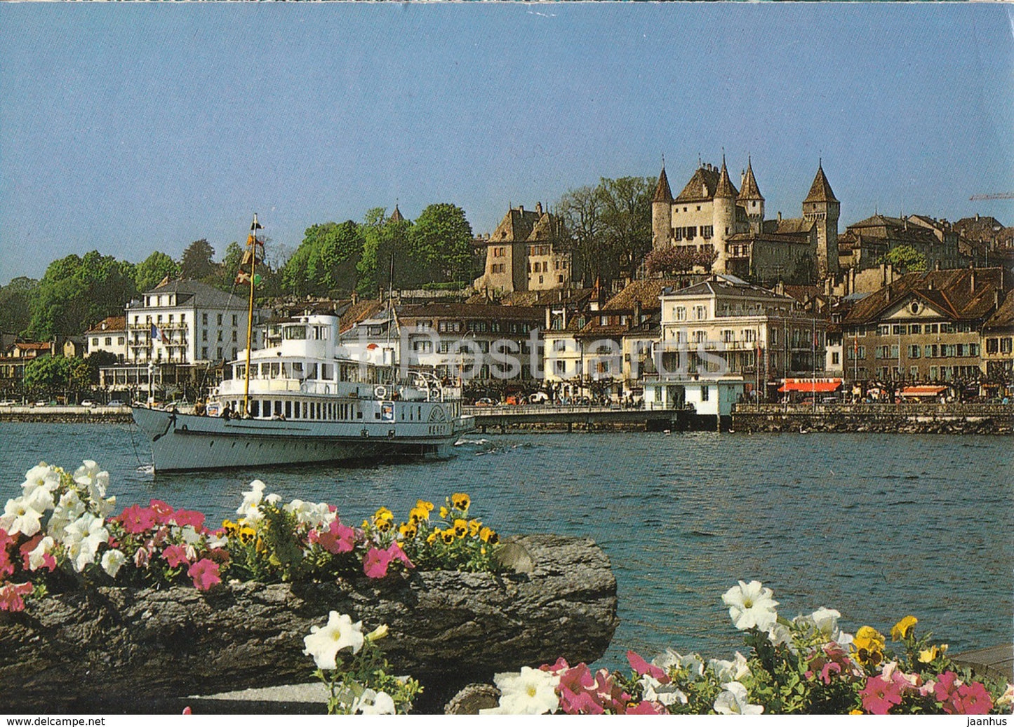 Nyon - ship - 1982 - Switzerland - used - JH Postcards