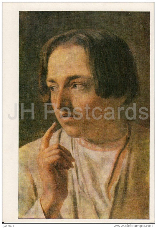 painting by A. Venetsianov - Peasant Boy - Russian art - 1985 - Russia USSR - unused - JH Postcards