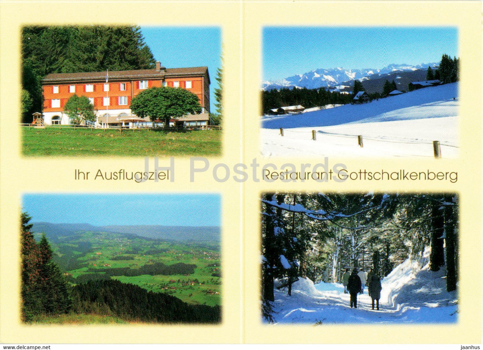 Restaurant Gottschalkenberg - Switzerland - unused - JH Postcards