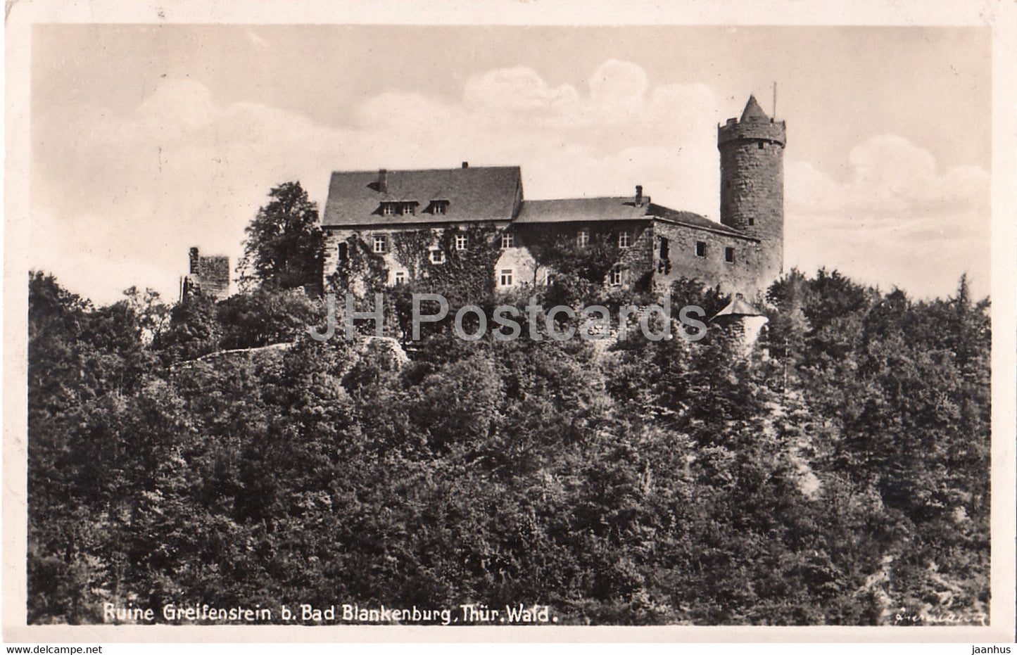 Ruine Greifenstein b Bad Blankenburg - Thur Wald - old postcard - 1941 - Germany - used - JH Postcards