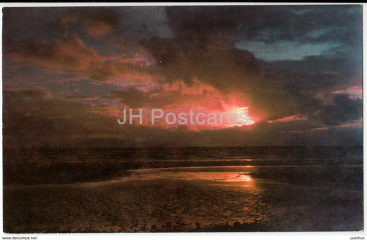 Sunset at Prestwick - PT36725 - 1970 - United Kingdom - Scotland - used - JH Postcards