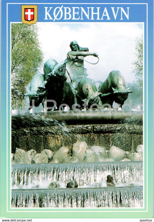 Copenhagen - Gefion Fountain - 162 - Denmark - unused - JH Postcards