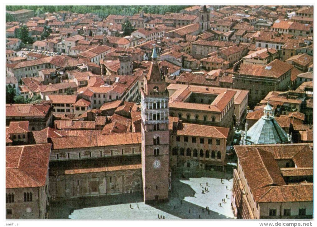 Veduta Aerea di Piazza del Duomo - Cathedral Square - Pistoia - Toscana - 88 - Italia - Italy - unused - JH Postcards