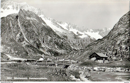 Goscheneralp - Dammastockkette - 1 - 1933 - old postcard - 1959 - Switzerland - used - JH Postcards