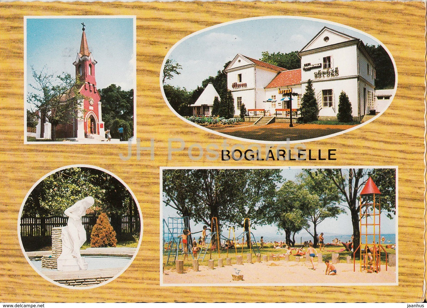 Boglarlelle - church - sculpture - multiview - 1982 - Hungary - used - JH Postcards