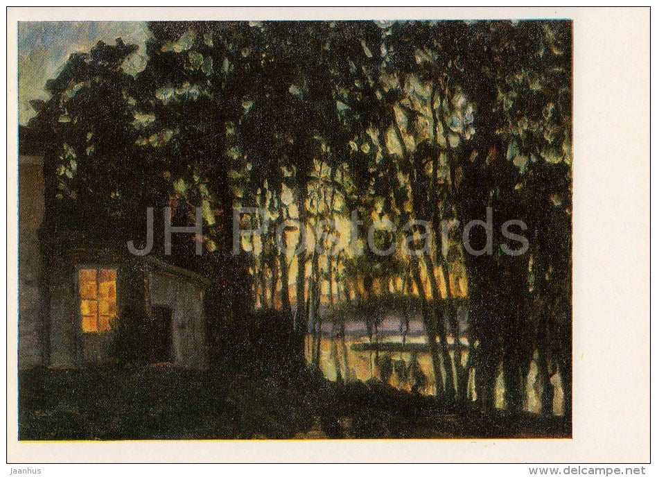 painting by S. Zhukovsky - Night in Juy - Russian art - 1982 - Russia USSR - unused - JH Postcards