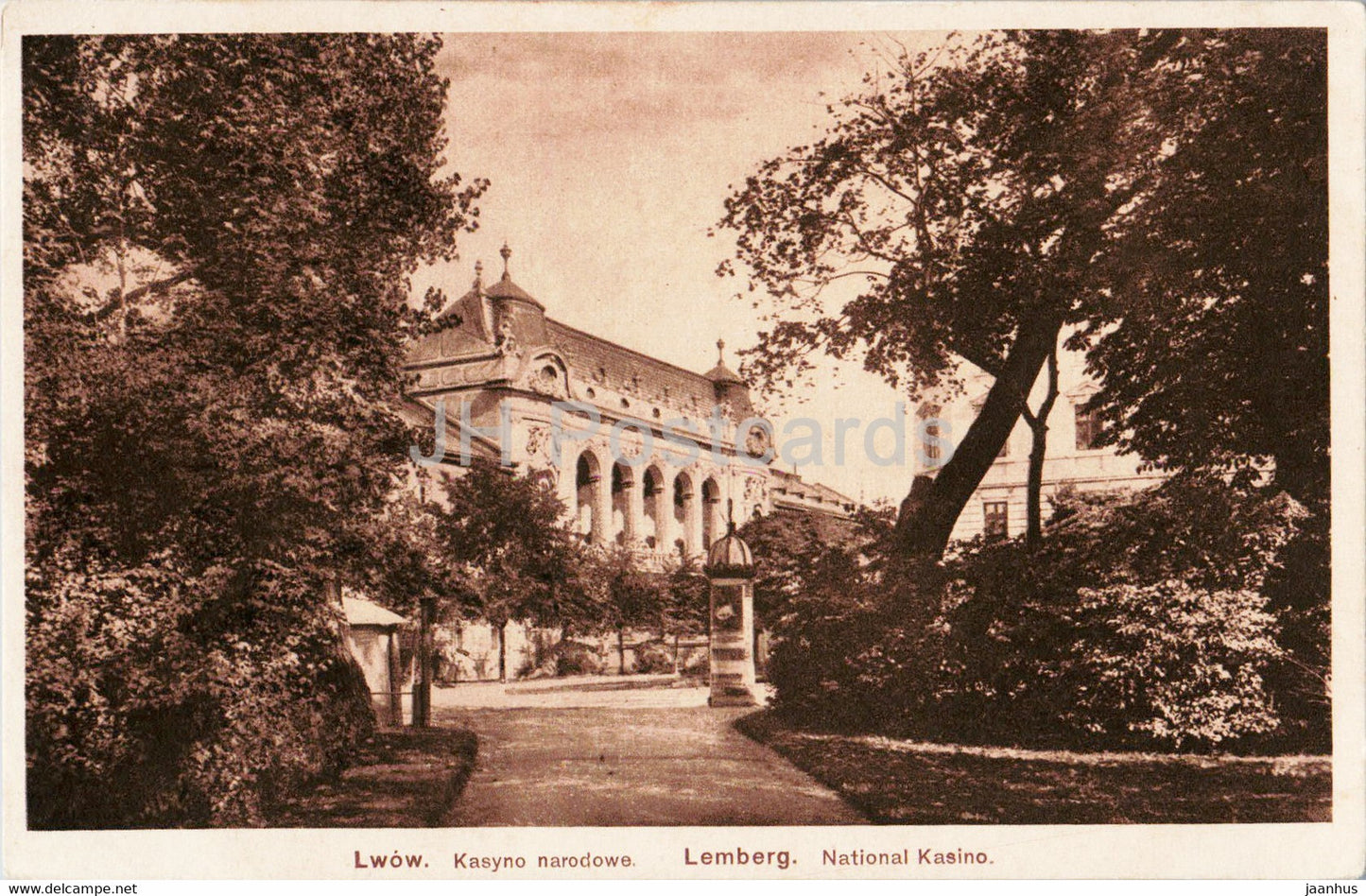 Lwow - Lviv - Kasyno narodowe - Lemberg - National Kasino - old postcard - Ukraine - used - JH Postcards