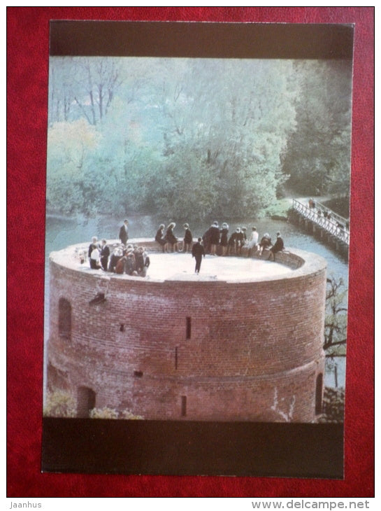 a view from the Donjon - Trakai - large format postcard - 1968 - Lithuania USSR - unused - JH Postcards