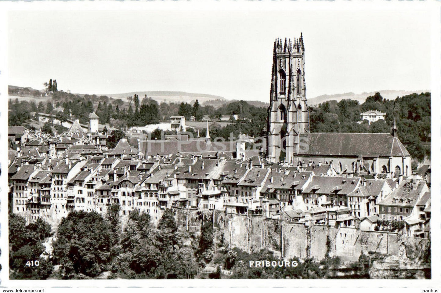 Fribourg - 410 - old postcard - Switzerland - unused - JH Postcards