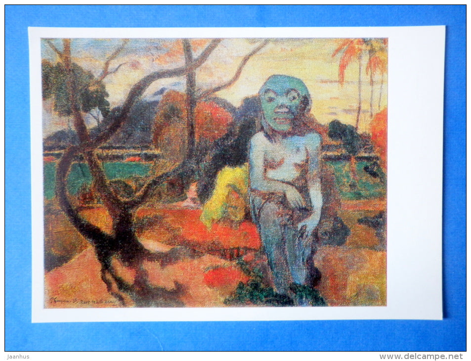 painting by Paul Gauguin - The Idol , 1898 - french art - unused - JH Postcards