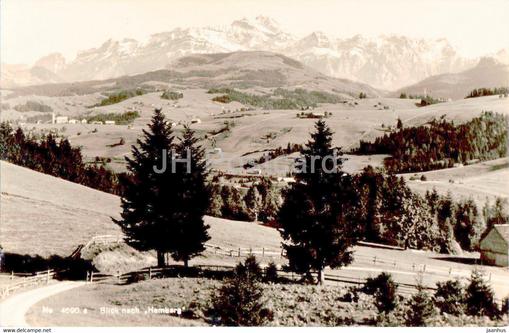 Blick nach Hemberg - 4690 - 1934 - old postcard - Switzerland - used - JH Postcards