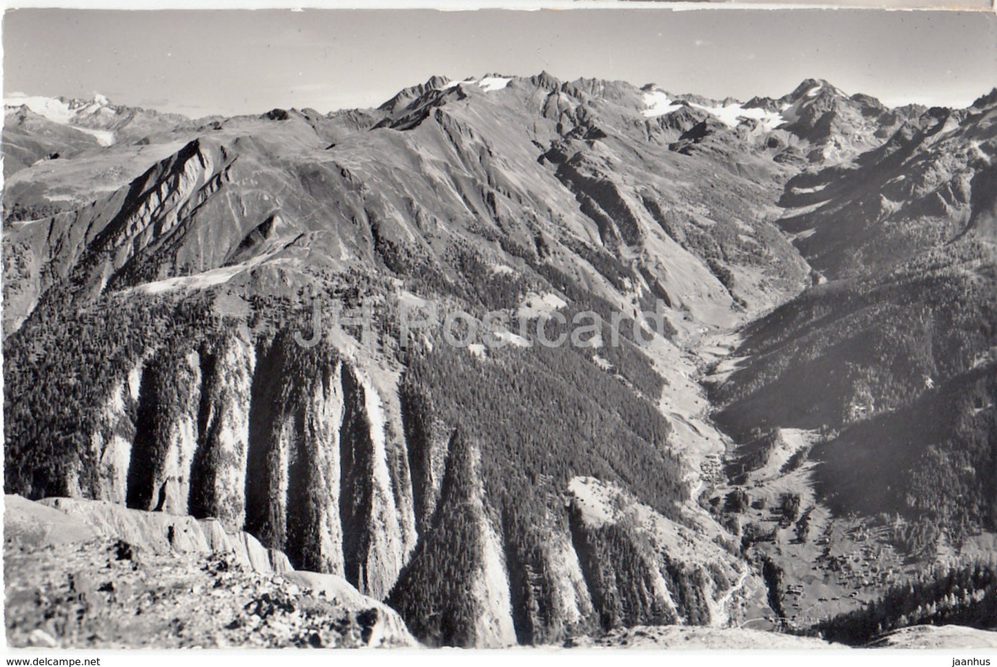 Breithorn Binntal - Galenstock - Rhonegletscher - Blinnenhorn - 17874 - Switzerland - old postcard - unused - JH Postcards