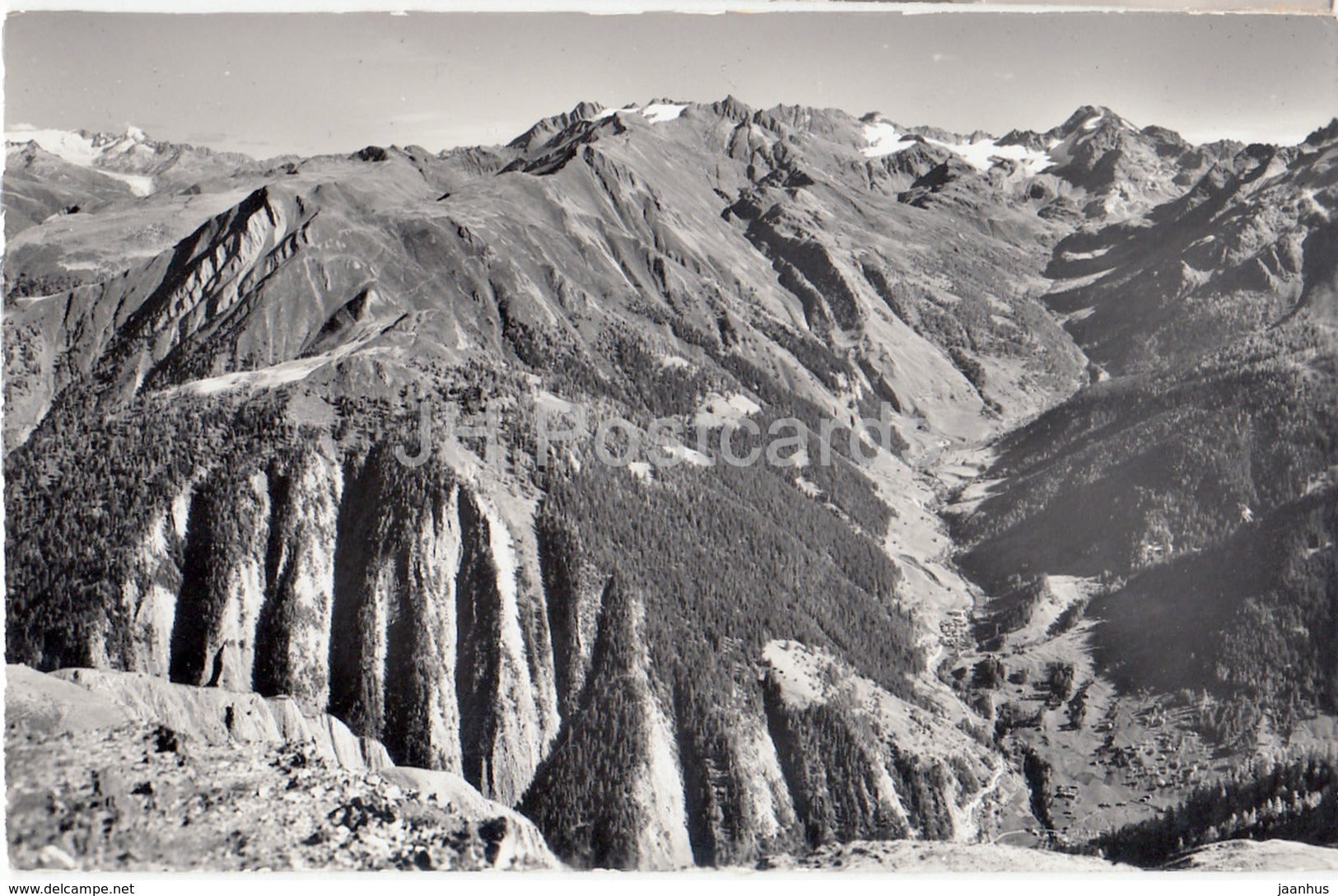 Breithorn Binntal - Galenstock - Rhonegletscher - Blinnenhorn - 17874 - Switzerland - old postcard - unused - JH Postcards