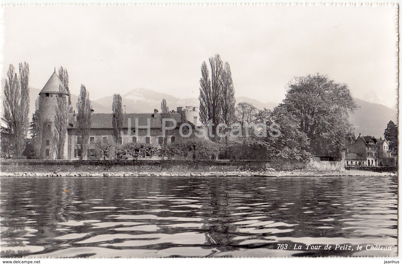 La Tour de Peilz - chateau - castle - 763 - Switzerland - 1958 - used - JH Postcards