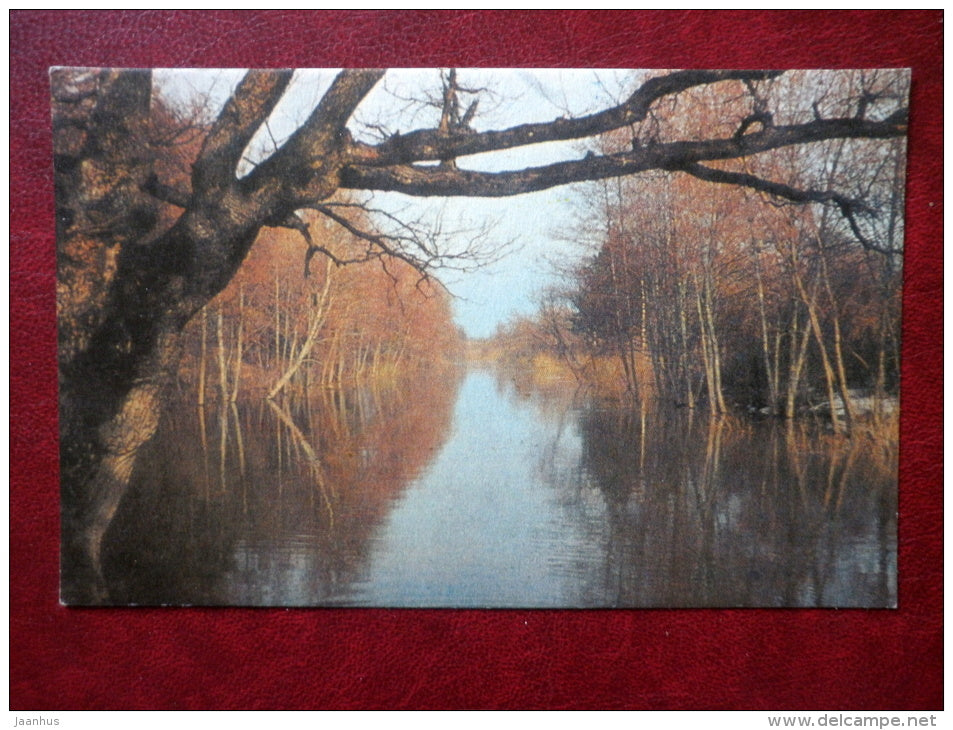 Spring flood in the Gauja - Latvia USSR - unused - JH Postcards