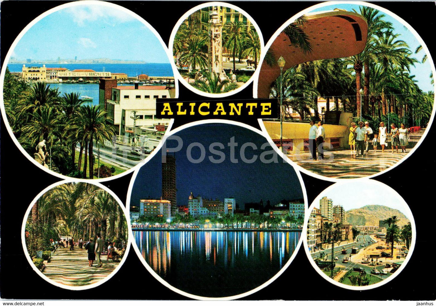 Alicante - Bellezas de la Ciudad - Beauties of the City - multiview - 164 - Spain - unused - JH Postcards