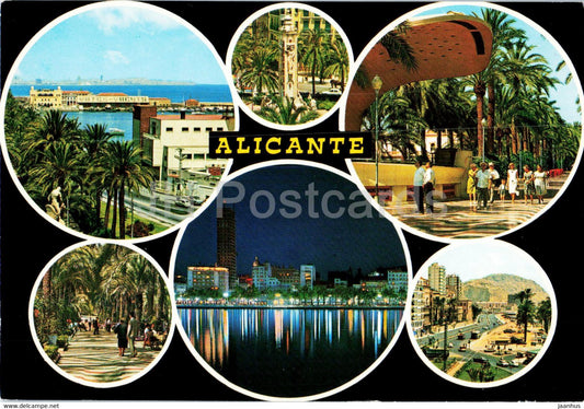 Alicante - Bellezas de la Ciudad - Beauties of the City - multiview - 164 - Spain - unused - JH Postcards