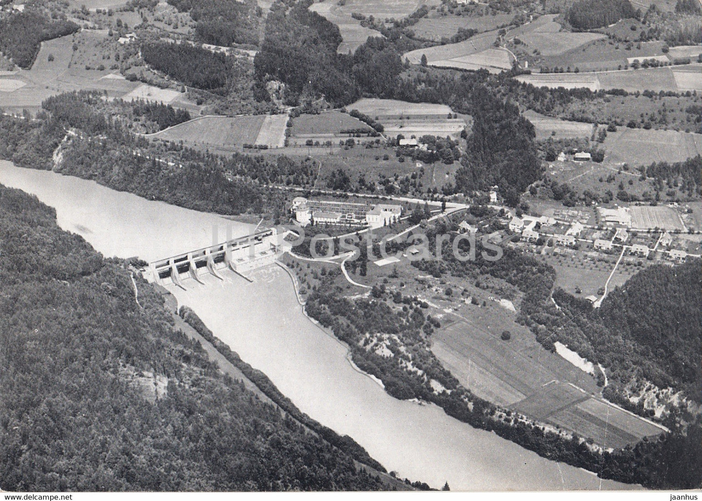 Draukraftwerk Schwabeck - power plant - 1962 - Austria - used - JH Postcards