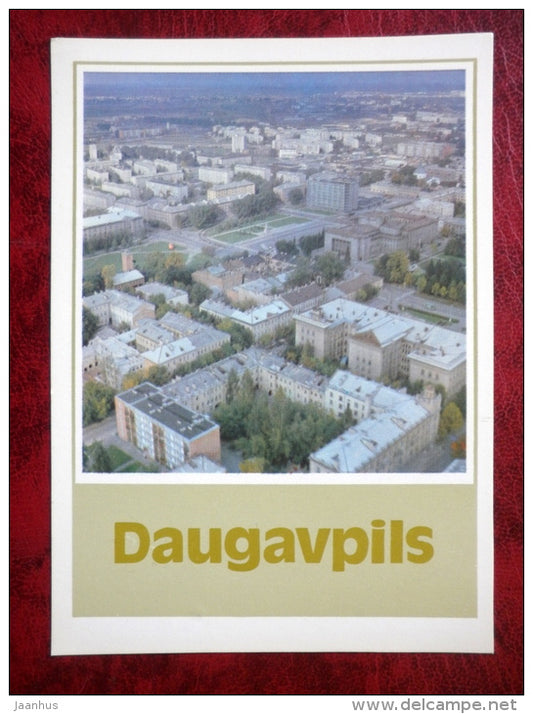 Daugavpils city view - 1984 - Latvia - USSR - unused - JH Postcards