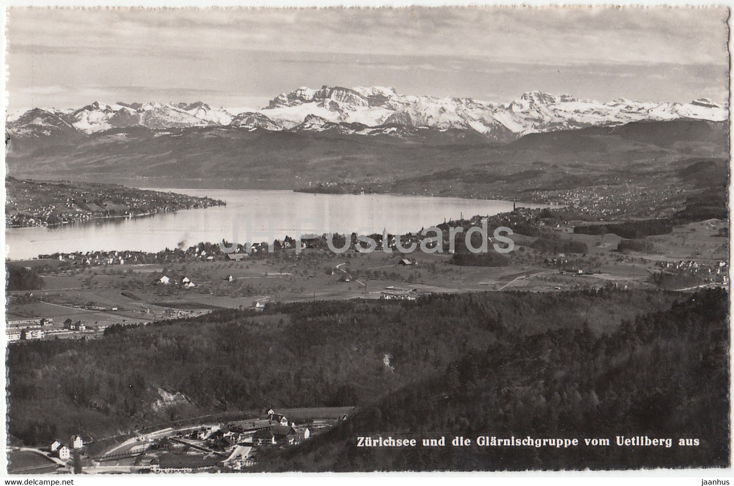 Zurichsee und die Glarnischgruppe vom Uetliberg aus - 11751 - Switzerland - unused - JH Postcards