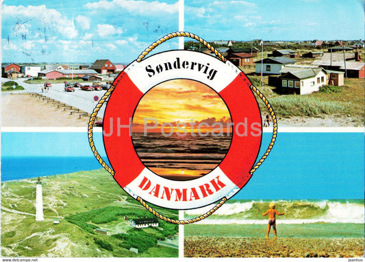 Sondervig - multiview - 1986 - Denmark - used - JH Postcards