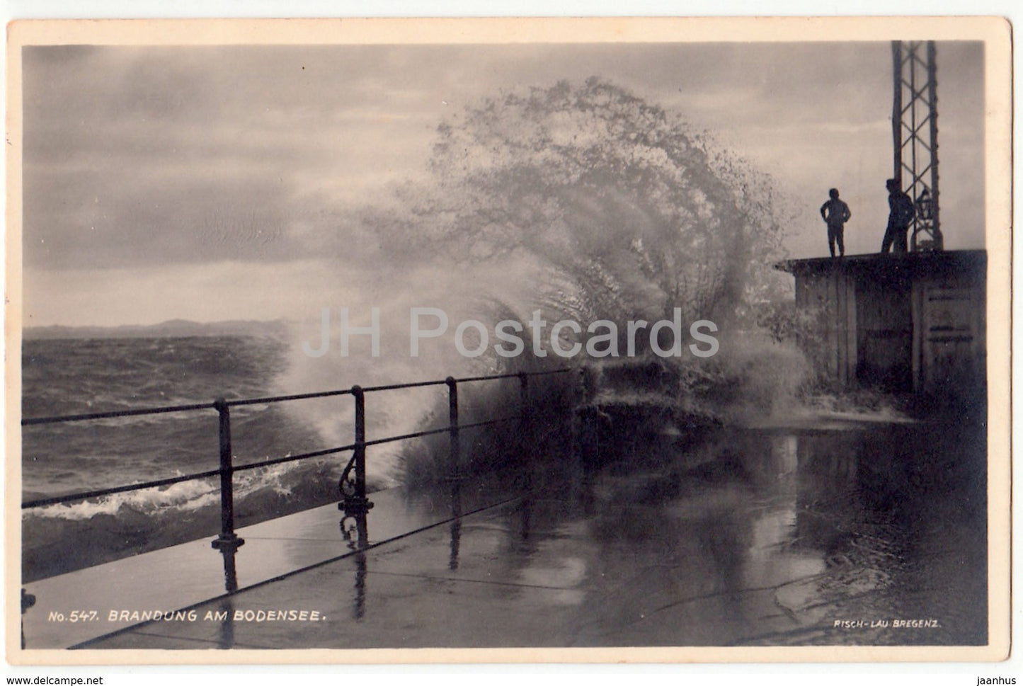 Brandung am Bodensee - Aufgenommen mit Zeiss Objektiv - 547 - Austria - 1926 - used - JH Postcards