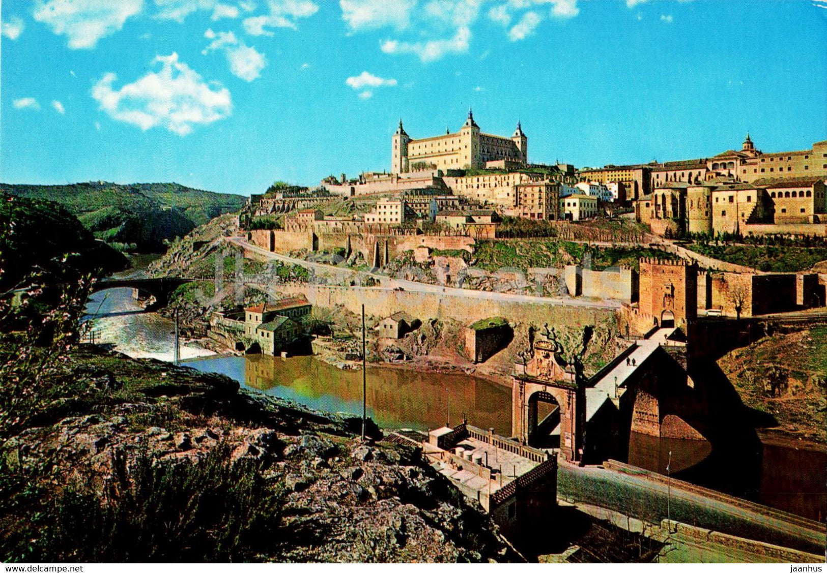 Toledo - Puente Alcantara y Alcazar - bridge - 4602 - Spain - unused - JH Postcards