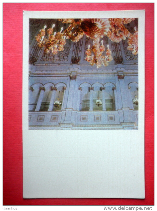 Vladimirsky Hall Gallery - Grand Kremlin Palace - Moscow - 1967 - Russia USSR - unused - JH Postcards