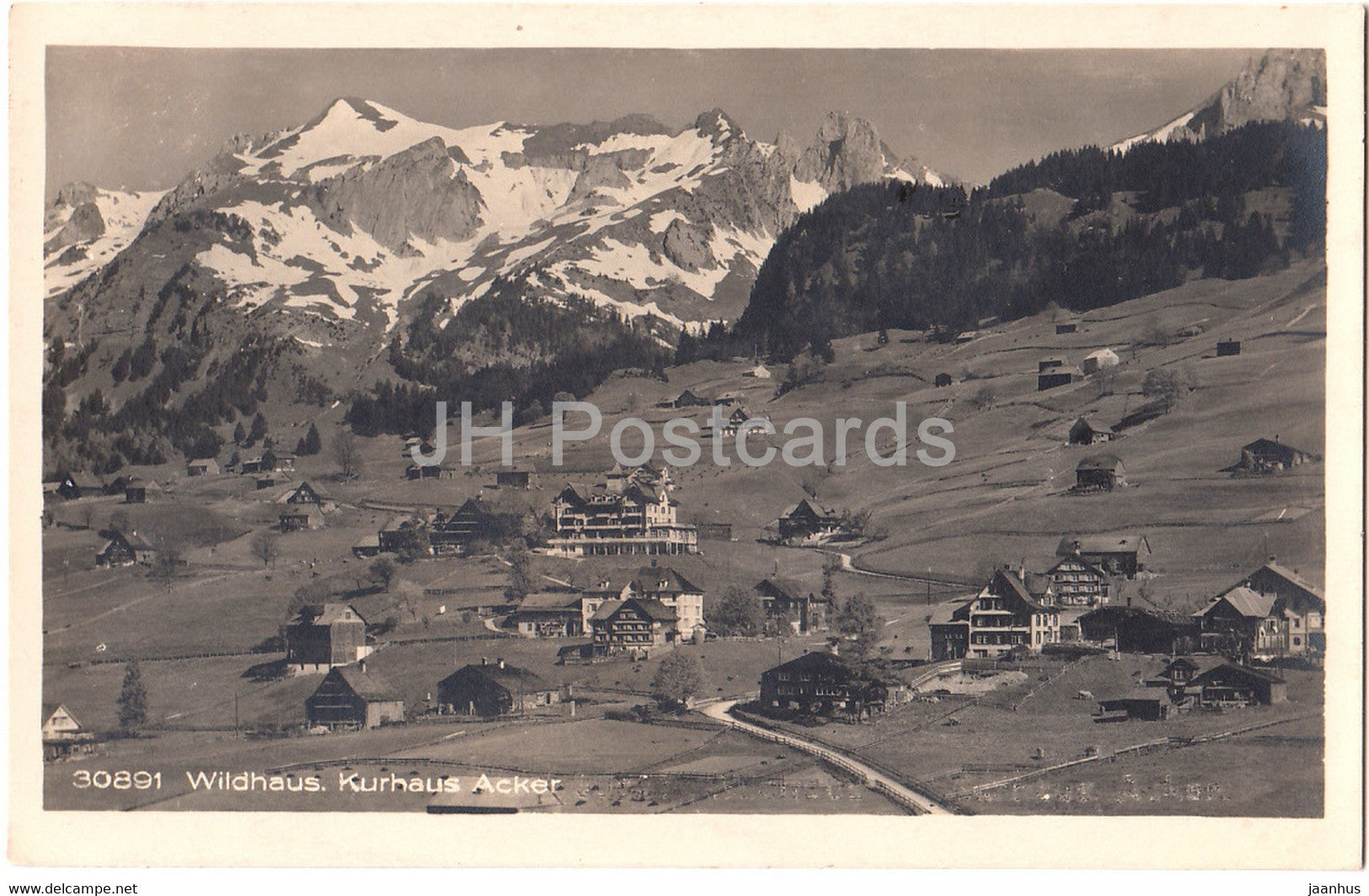 Wildhaus - Kurhaus Acker - 30891 - old postcard - 1926 - Switzerland - used - JH Postcards