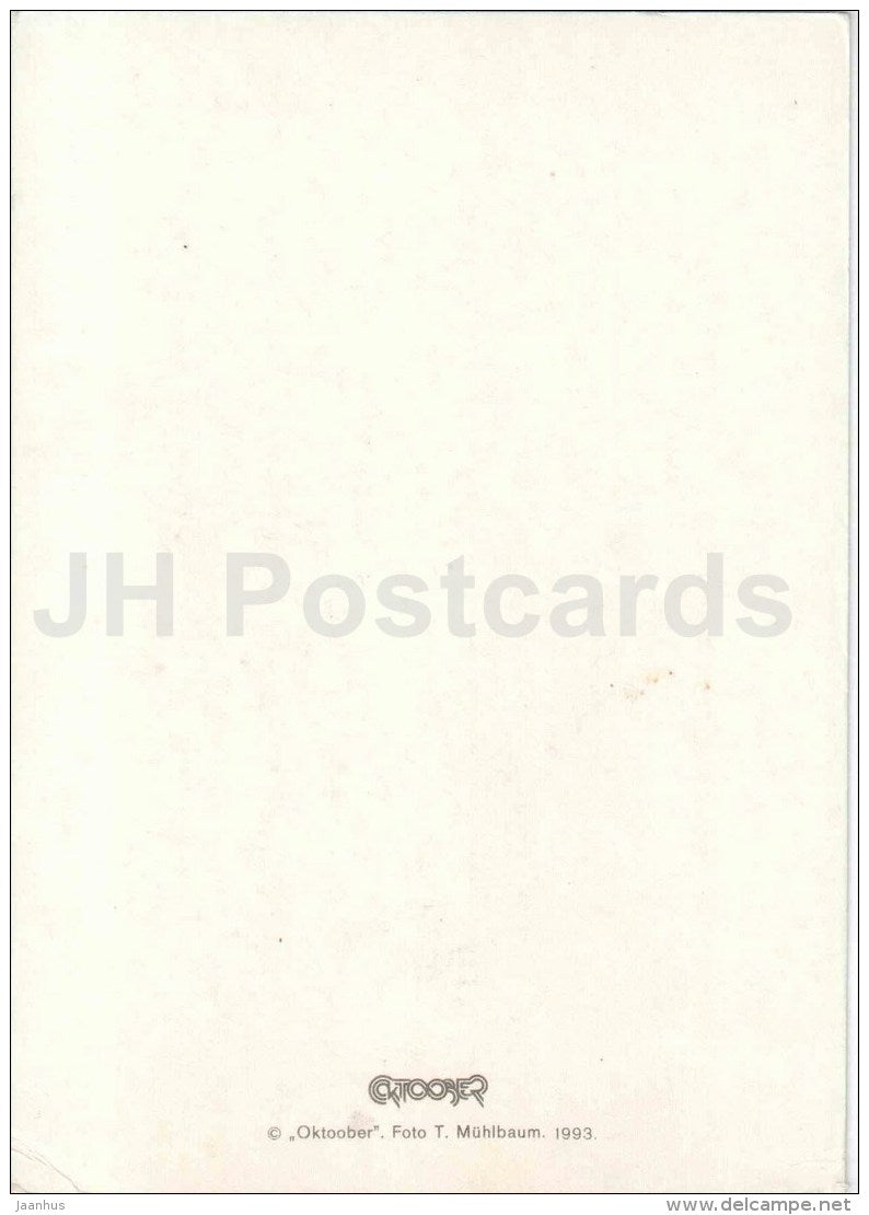 red rose - greeting card - flowers - 1993 - Estonia - unused - JH Postcards