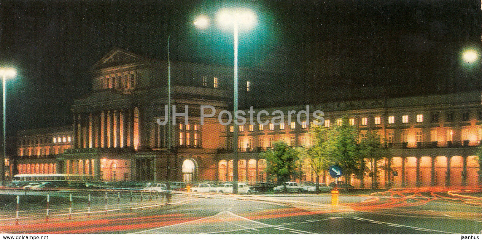 Warszawa - Warsaw - Teatr Wielki - theatre - 1976 - Poland - used - JH Postcards