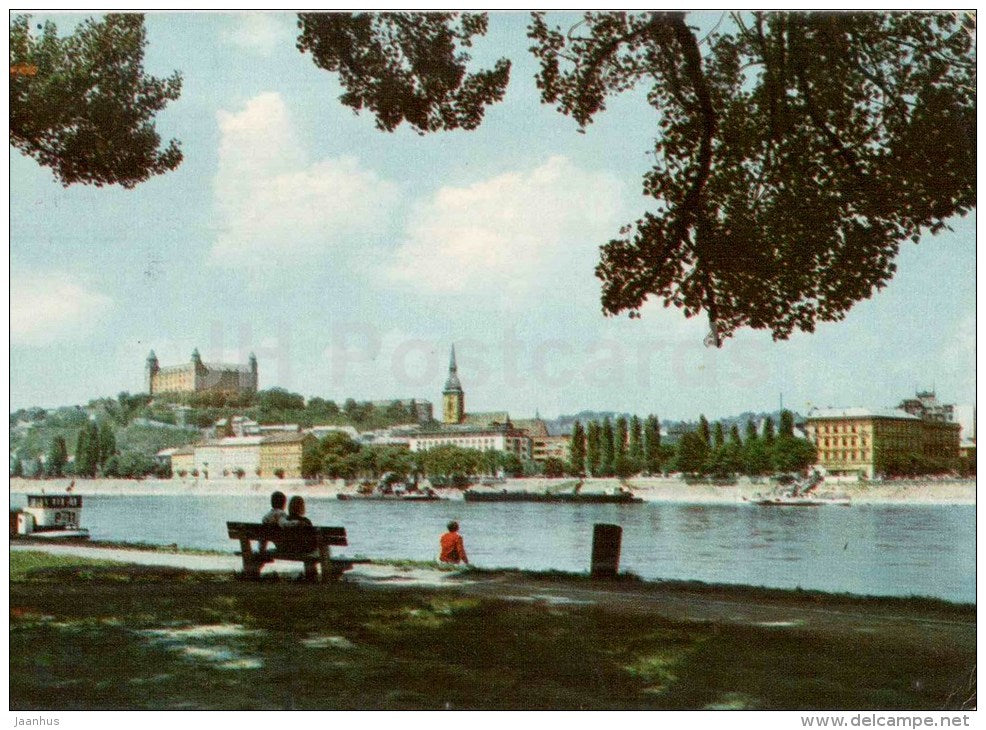 Bratislava - Castle - Czechoslovakia - Slovakia - used 1966 - JH Postcards