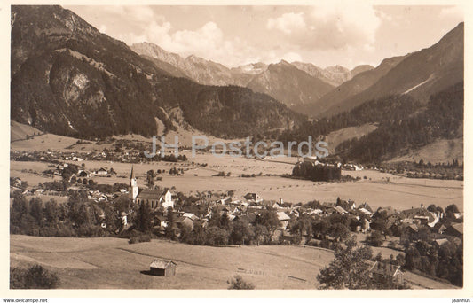 Luftkurorte Hindelang Bad Oberdorf i Allgau 851 m - old postcard - Germany - unused - JH Postcards