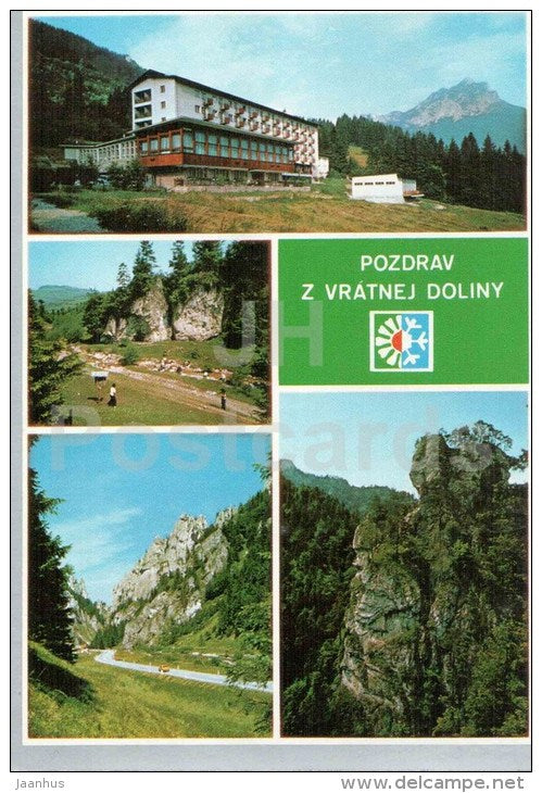 Mala Fatra - Vratna valley - hotel Boboty - Czechoslovakia - Slovakia - used - JH Postcards