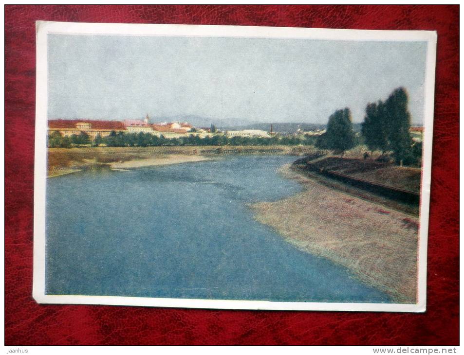 Uzhgorod - Uzh river - 1958 - Ukraine - USSR - unused - JH Postcards