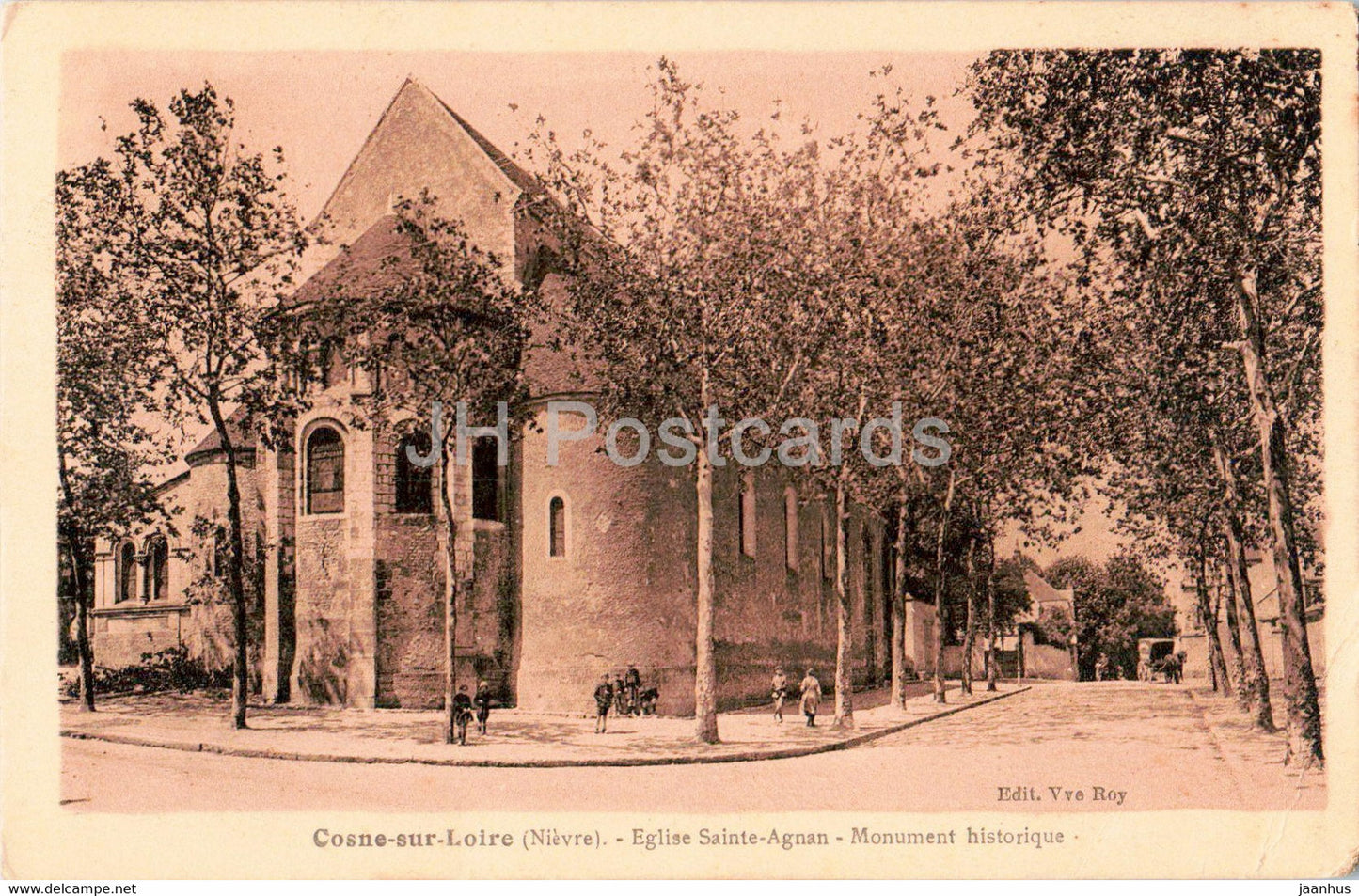 Cosne sur Loire - Eglise Sainte Agnan - Monument Historique - church - old postcard - France - used - JH Postcards