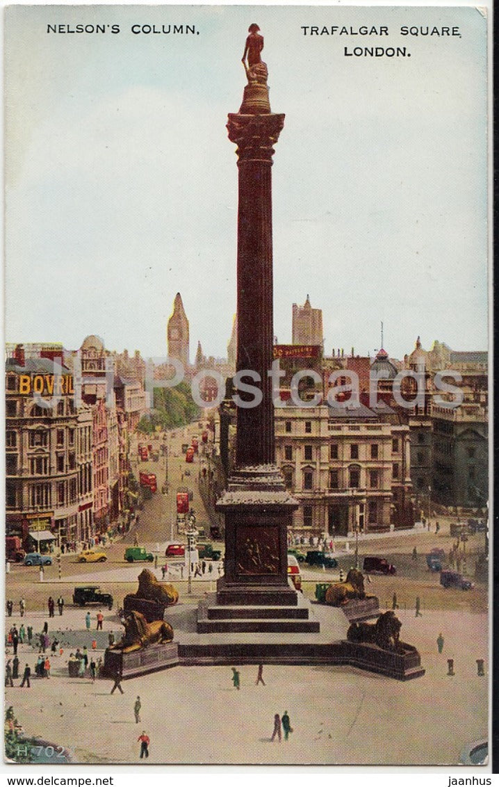 London - Nelson's Column - Trafalgar Square - United Kingdom - England - used - JH Postcards