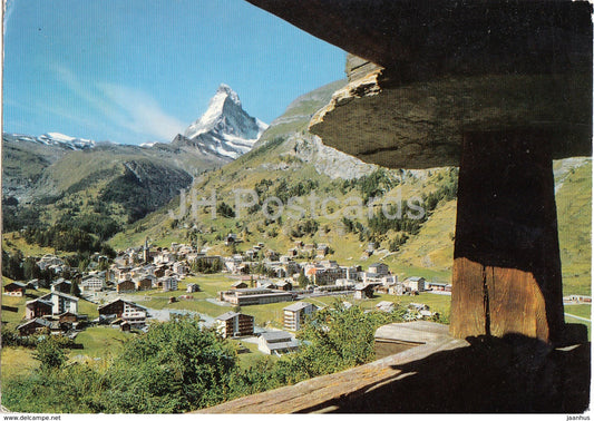 Zermatt 1616 m - Matterhorn 4478 m - Mt Cervin - 1967 - Switzerland - used - JH Postcards