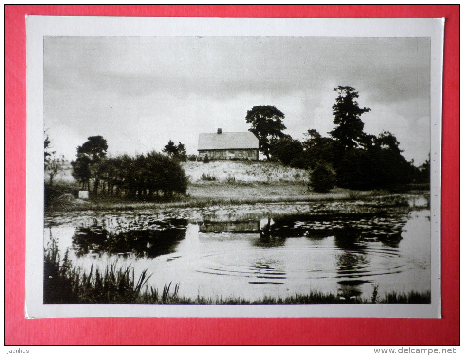 Zemaite birthplace in Bukante - Lithuanian Writers's Birthplaces - 1966 - Lithuania USSR - unused - JH Postcards