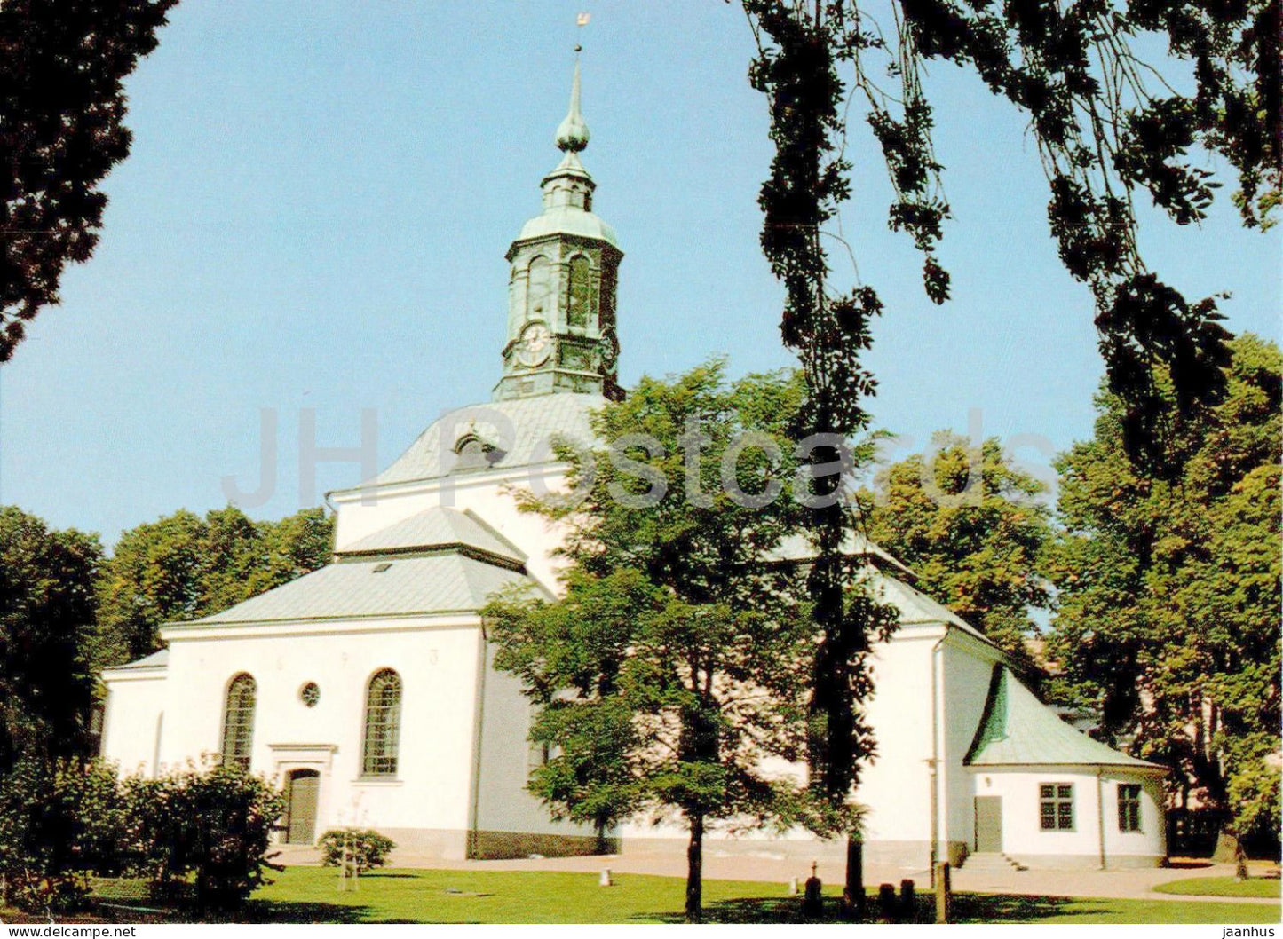 Carl Gustaf Kyrka - Karlshamn - church - 9343 - Sweden – unused – JH Postcards