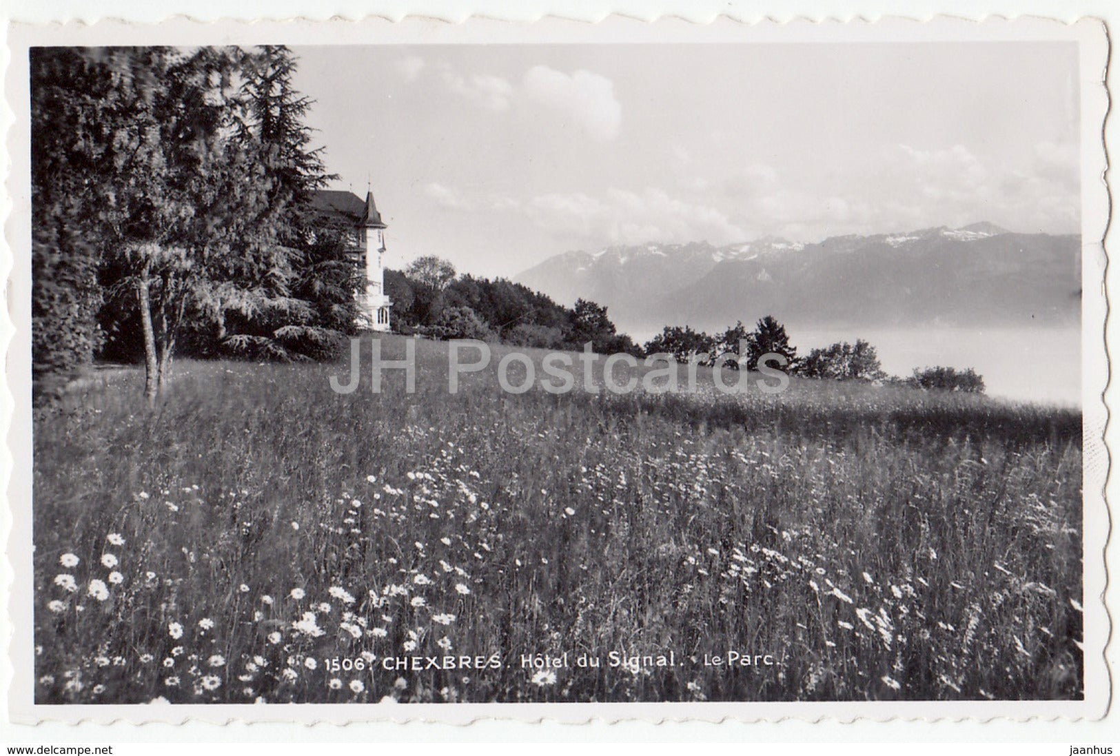 Chexbres - Hotel du Signal - Le Parc - 1506 - Switzerland - old postcard - used - JH Postcards