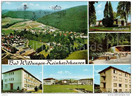 Bad Wildungen - Reinhardshausen - Wandelhalle - Kurkonzert - Sanatorium - Kurheim - Germany - 1971 gelaufen - JH Postcards