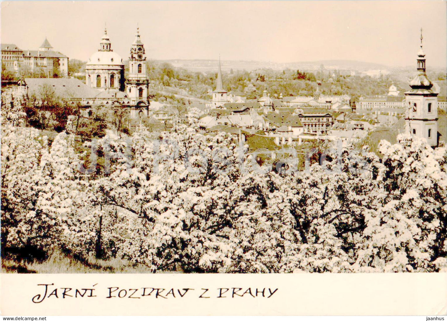 Praha - Prague - Jarni Pozdrav z Prahy - Spring Greetings from Prague - 1968 - Czech Republic - Czechoslovakia - used - JH Postcards