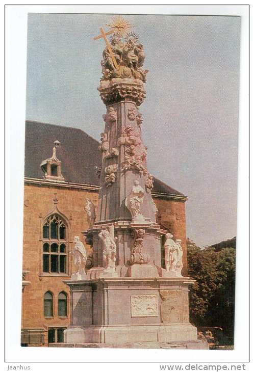 Monument of the Holy Trinity on the Castle Hill - Budapest - 1970 - Hungary - unused - JH Postcards