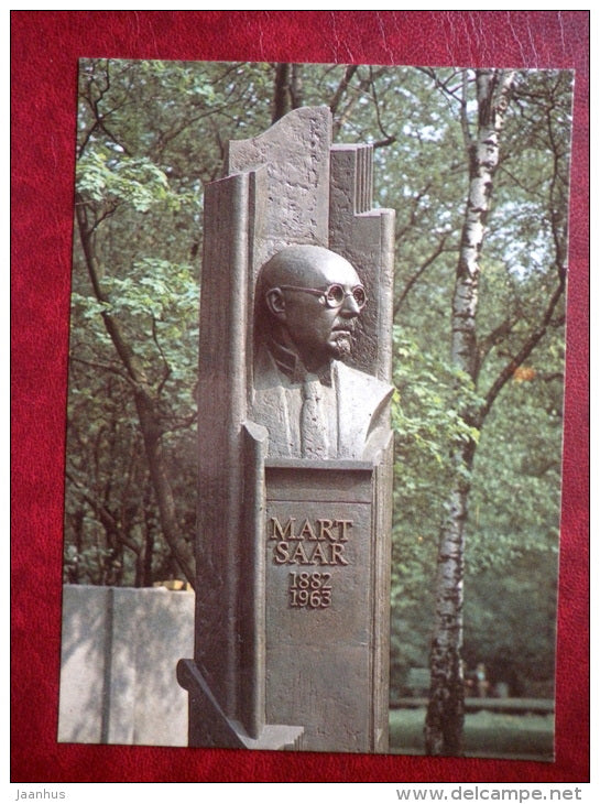 monument to composer Mart Saar - Tallinn - 1985 - Estonia USSR - unused - JH Postcards