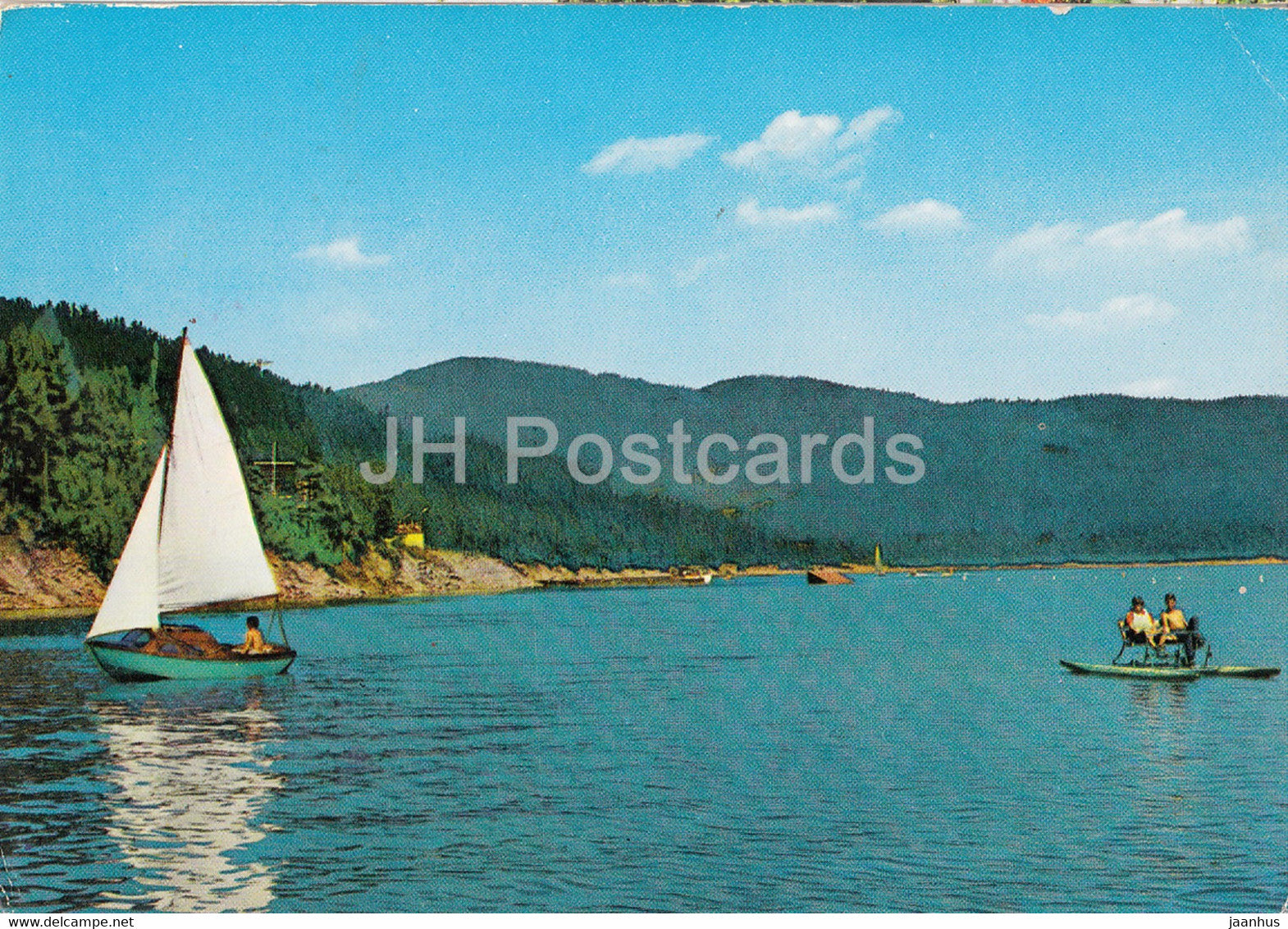 Jezioro Miedzybrodzkie - lake - sailing boat - Poland - unused - JH Postcards