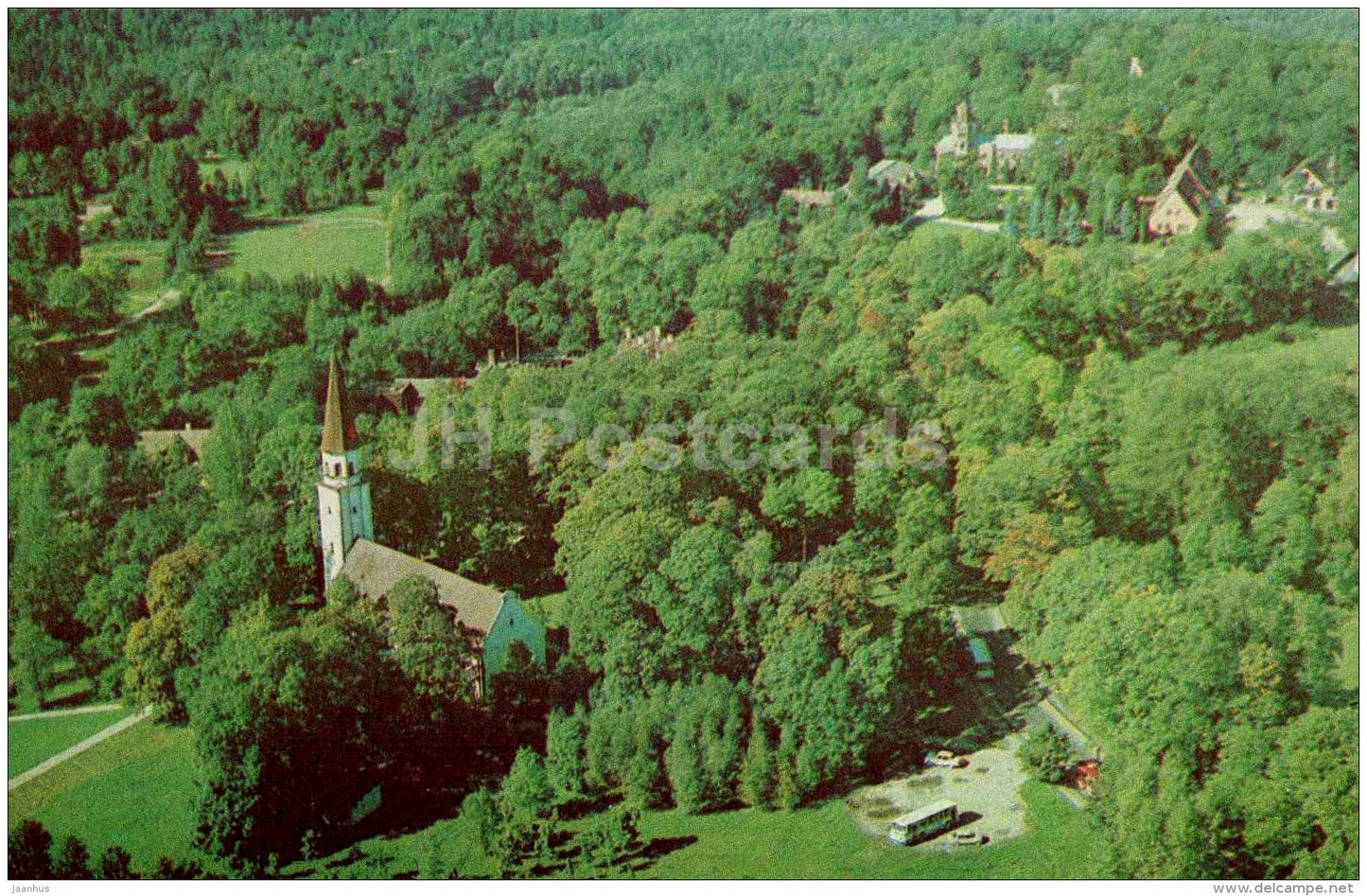 church - Sigulda - 1981 - Latvia USSR - unused - JH Postcards